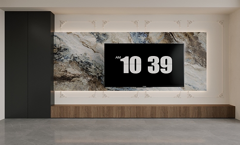 Modern TV Wall 3d model