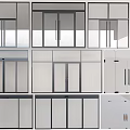 Various Modern Door Designs Including Glass Sliding And Double Panel Options 3d model