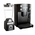 Modern Black Kitchen Appliances Blender and Coffee Machine for Home Kitchen Use