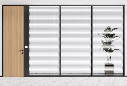 Modern venetian blinds venetian blinds office sunshade 3d model