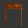 Wooden Table With Drawer And Wood Grain Surface Four Legs Simple Design For Home Furniture