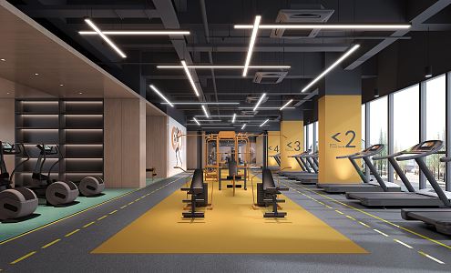 Modern Gym 3d model