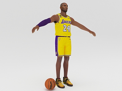 Modern man player 3d model