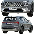 Hyundai Modern Gray SUV Featuring Front Grille Rear Design And UK Plate