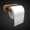 Wooden Wall Mounted Toilet Paper Holder For Modern Bathroom Accessories