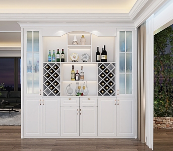 Wine Cabinet Sideboard 3d model