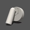 Modern White Wall Lamp With Sleek Design And Adjustable Light Head 3d model