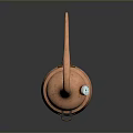 Shiny Copper Household Still With Curved Neck And Two Section Design