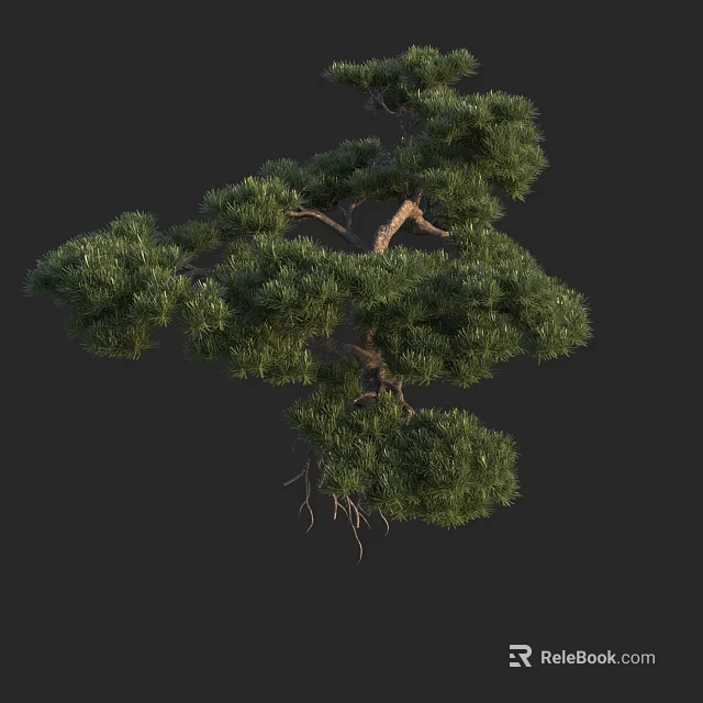 Lush Green Arbor With Dense Foliage And Natural Branch Structure 3d model 