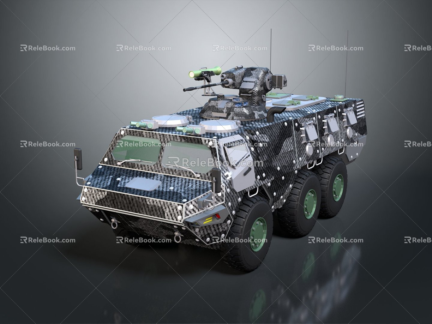 Modern Bulletproof Vehicle Armored Vehicle Troop Carrier Military Armored Vehicle model