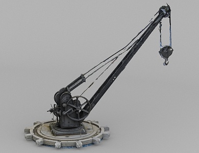 Crane industrial hoisting 3d model