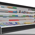 Supermarket Department Store Shelves With Various Products And Multi layer