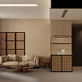 Warm Elegant Hotel Guest Room With Spacious Lounge And Stylish Open Bathroom Design