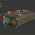 laser guide laser pointer laser sight laser optical instrument optical telescope 3d model