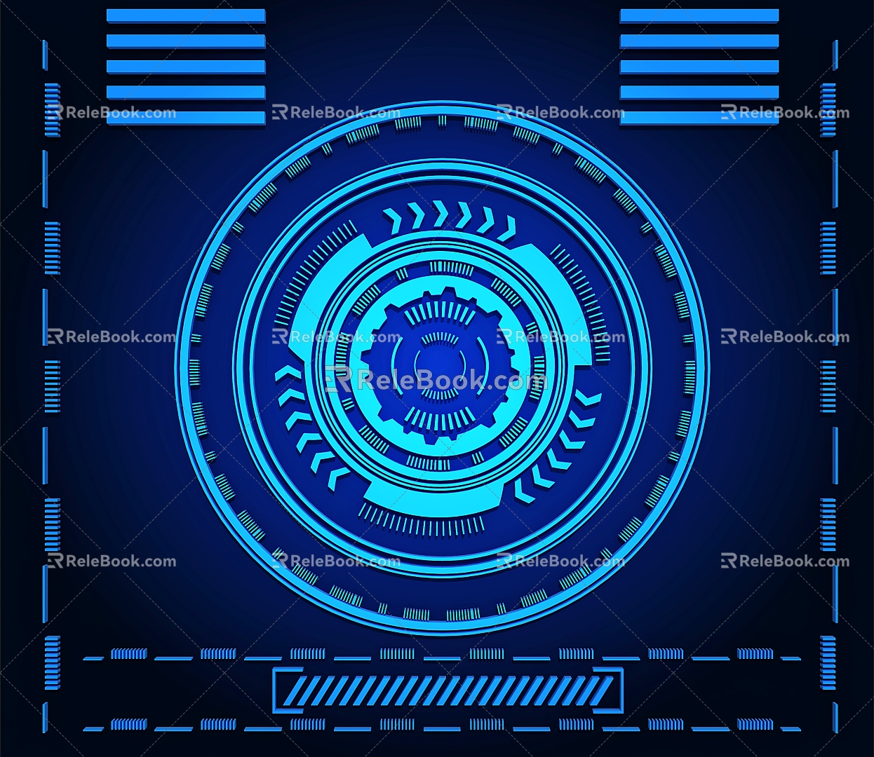 Science and technology element circuit element circuit line science and technology line 3d model