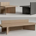 Modern Wooden Leisure Chair Design With Light And Dark Wood Tones Simple Structure