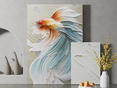 Quiet Animal Painting Decorative Painting model