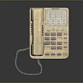 Vintage Beige Classic Desktop Computer With Keyboard And Display Screen 3d model