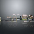 Scenic Landscape Design Elements Featuring Various Arches Fences And Stone Walls