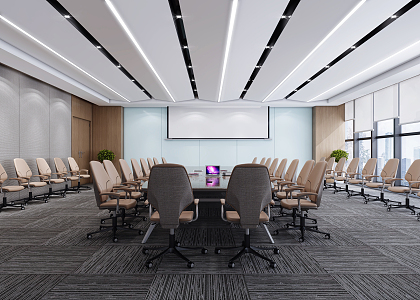 Modern Conference Room 3d model