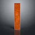 Decorative Wooden Partition With Intricate Carved Patterns Warm Brown Tone For Interior Decoration