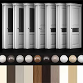 Various Stylish Hinged Doors With Glass Panels And White Finish For Home Interior