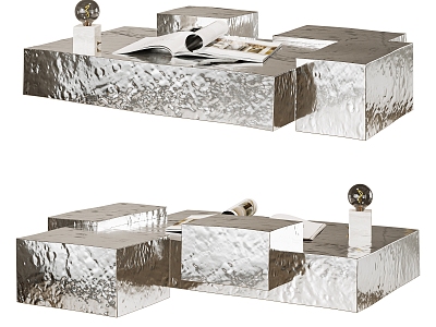 Modern metal coffee table model