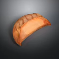 Delicious Baked Crescent Shaped Golden Brown Stuffed Pastry With Flaky Texture