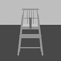 Wooden Kids Chair With Simple Design Backrest Comfortable Seat And Sturdy Structure