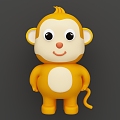 cartoon monkey 3d model