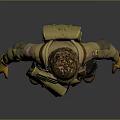 3D Military Character In Uniform With Helmet Tactical Vest Yellow Gloves And Boots