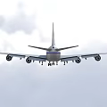 US Air Force One Boeing 747 Flying In The Sky 3d model