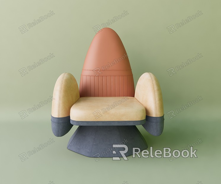 Modern Children's Chair Children's Sofa model