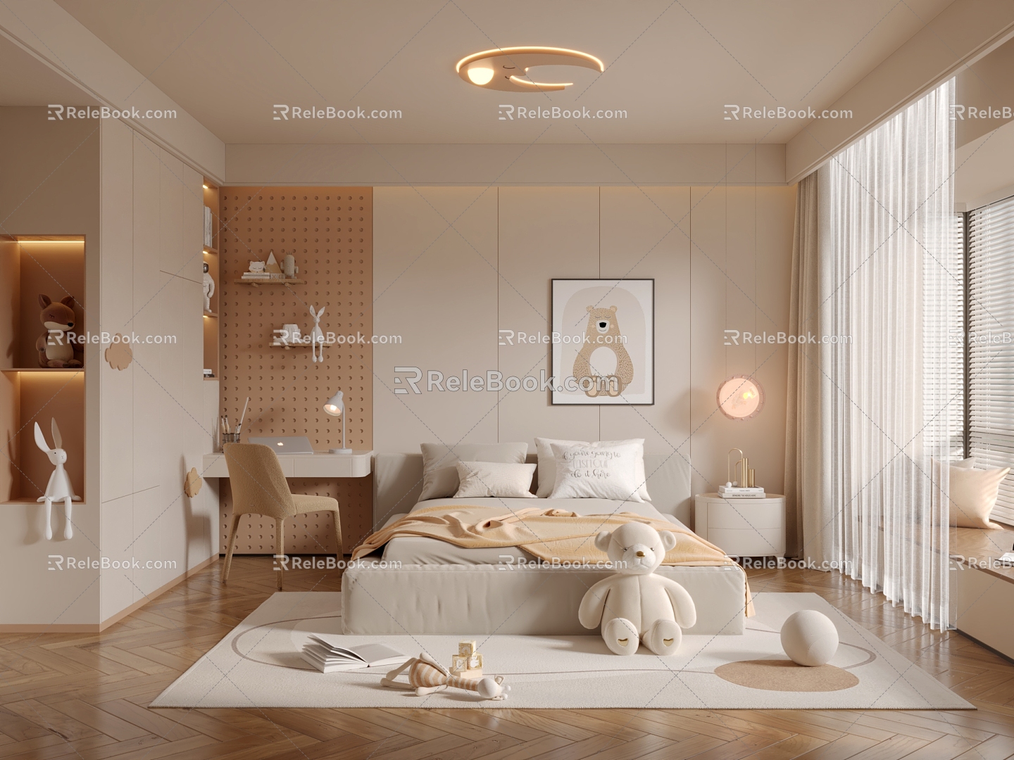 Children's Room Girls Room 3d model