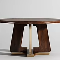 Modern table dining table combination 3d model