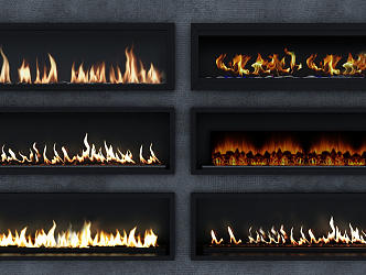 Modern Fireplace 3d model