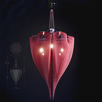 Alien chandelier 3d model