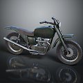 Motorcycle Two Wheels Motocross Motorcycle Road Race Motorcycle 3d model