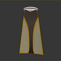 Modern Weapon Design With Tapered Shape Brown Orange Accents And Transparent Panels