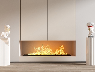 Modern Fireplace Electronic Fireplace Stove 3d model