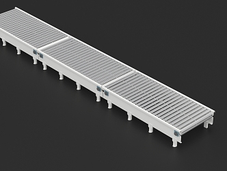 Modern Conveyor Transmission 3d model