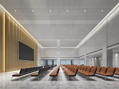 Modern hall multi-function hall 3d model