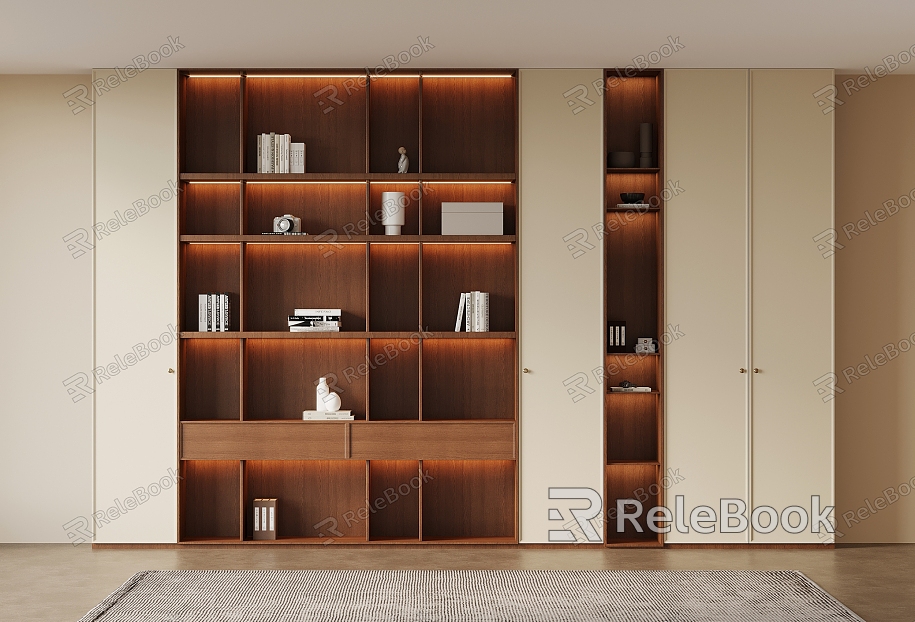 Middle Style Bookcase model