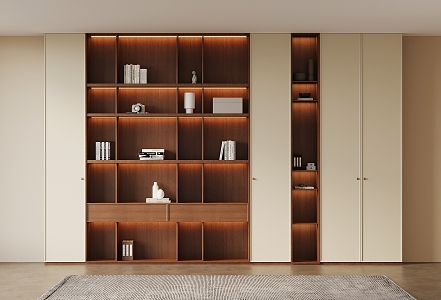 Middle Style Bookcase 3d model