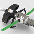 Industrial Equipment With Mechanical Structure Green Components And Cylindrical Body Design
