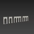 Islamic Style Archway Design Featuring Intricate Carved Patterns And Decorative Details