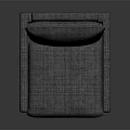 Modern Grey Fabric Upholstered Armchair With Comfortable Seat And Backrest Design