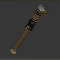 Brass And Leather Commercial Equipment Handheld Tool With Vintage Professional Design