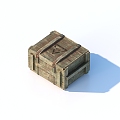 Wooden box Old wooden box 3d model