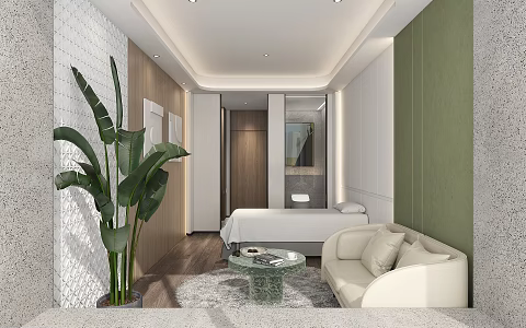 Modern Yuezi Center Postpartum Rehabilitation Center Room 3d model